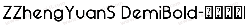 ZZhengYuanS DemiBold字体转换